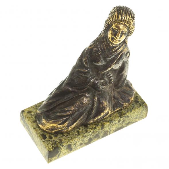 Статуэтка из бронзы на подставке из змеевика &amp;quot;Гейша&amp;quot; 116163