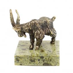 Статуэтка из бронзы и змеевика &amp;quot;Горная коза&amp;quot;