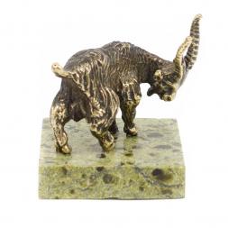 Статуэтка из бронзы и змеевика &amp;quot;Горная коза&amp;quot;