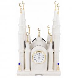 Часы "Мечеть" из мрамора большая