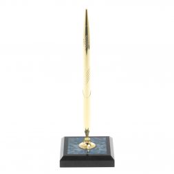 Подставка под ручку из иркутского лазурита 7х7х21 см