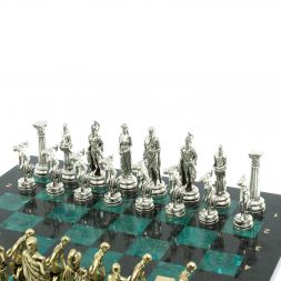 Шахматы &amp;quot;Олимпийские игры&amp;quot; доска 44х44 см из мрамора и змеевика