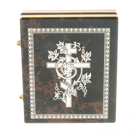 Икона складная &amp;quot;Св. Серафим Саровский&amp;quot; камень обсидиан 122992