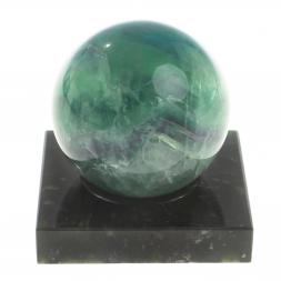 Шар из зеленого флюорита 5 см на подставке