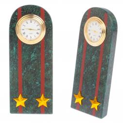 Часы "Погон подполковник МВД" нового образца змеевик