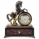 Часы со шкатулкой &amp;quot;Вздыбленный конь&amp;quot; бронза камень креноид 120839