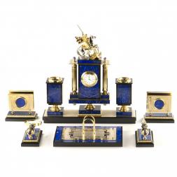 Письменный набор "Сенатор" камень лазурит 9 предметов