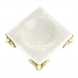 Подставка под шар из мрамора на ножках 6,5х6,5 см