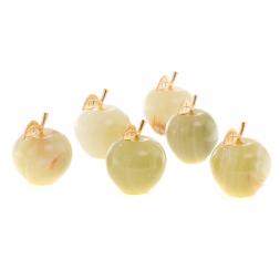 Сувенир &amp;quot;Яблоко&amp;quot; из зеленого оникса 4х4,5 см (1,5)