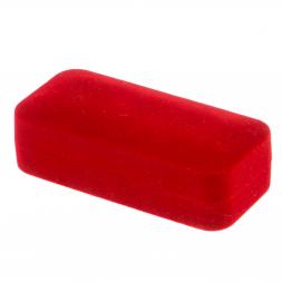 Набор запонки прямоугольные и зажим для галстука камень обсидиан