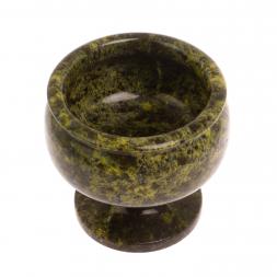 Варенница из змеевика на ножке 250 мл 9,5х9 см