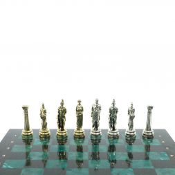 Шахматы &amp;quot;Атлас&amp;quot; доска 44х44 см из змеевика