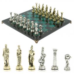 Шахматы &amp;quot;Атлас&amp;quot; доска 44х44 см из змеевика