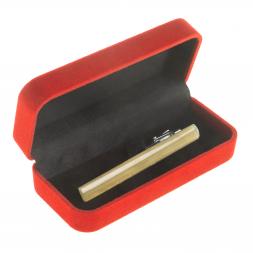 Зажим для галстука камень нефрит светло-зеленый