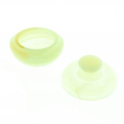 Каменная шкатулка из оникса &amp;quot;Яблоко&amp;quot; зеленая 6,5х6,5х5,5 см (2,5)