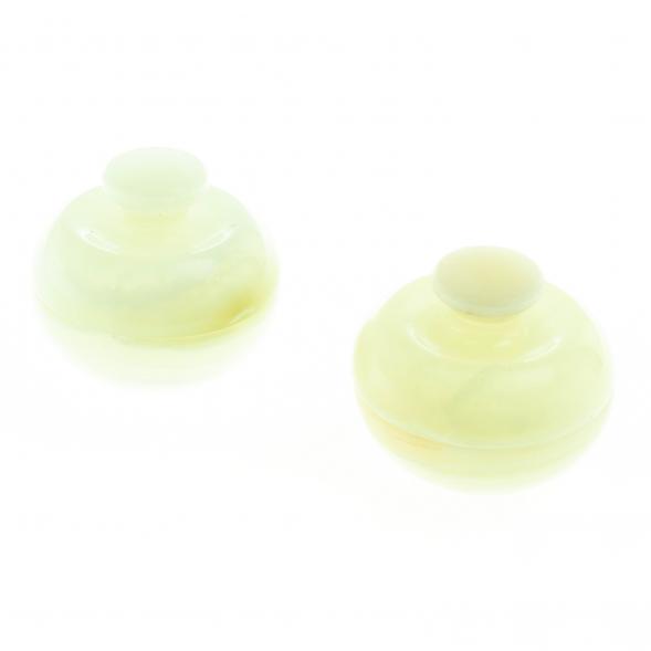 Каменная шкатулка из оникса &amp;quot;Яблоко&amp;quot; зеленая 6,5х6,5х5,5 см (2,5) 124335