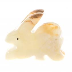 Статуэтка из оникса &amp;quot;Заяц&amp;quot; зелено-коричневый 6,5х2х5 см (2,5)