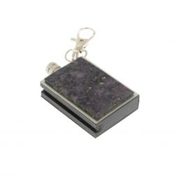 Брелок огниво &amp;quot;Вечная спичка&amp;quot; с накладкой из камня флюорит фиолетовый 2,8х1,3х5 см