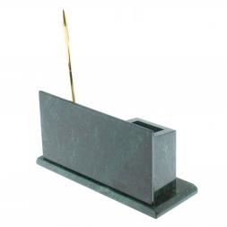 Настольный мини-набор "Гербовый" камень змеевик