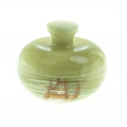 Шкатулка из оникса &amp;quot;Яблоко&amp;quot; зеленая 7,7х7,7х6,2 см (3)