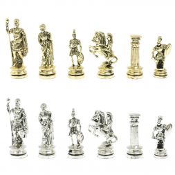 Шахматы &amp;quot;Древний Рим&amp;quot; доска 44х44 см из змеевика