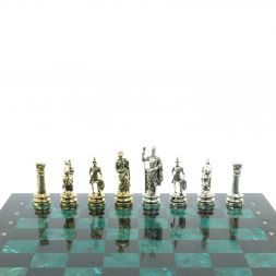 Шахматы &amp;quot;Древний Рим&amp;quot; доска 44х44 см из змеевика