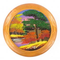 Тарелка декоративная &amp;quot;Осень&amp;quot; 20 см каменная крошка