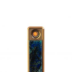 USB зажигалка из камня азурит