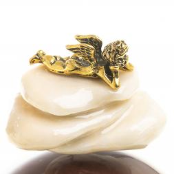 Сувенир Шар Антистресс &amp;quot;Ангел&amp;quot; камень лемезит