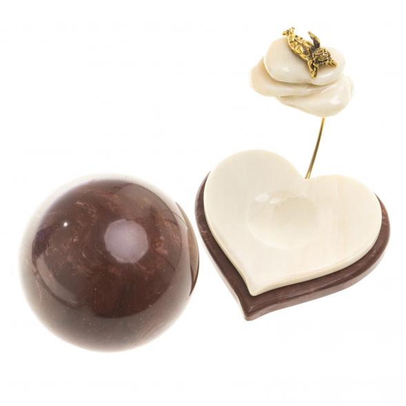 Сувенир Шар Антистресс &amp;quot;Ангел&amp;quot; камень лемезит 123736