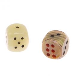 Кубики игральные из оникса 2,5 см 2 шт