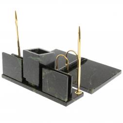 Письменный набор "Менеджер" шабровский змеевик с гербом РФ