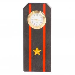 Часы "Погон майор МП ВМФ" из змеевика