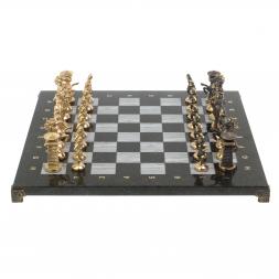 Шахматы из бронзы и мрамора "Викинги"