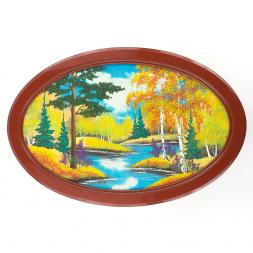 Панно овальное &amp;quot;Осень&amp;quot; 60х40 см