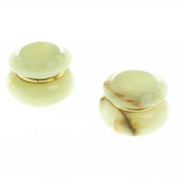 Шкатулка круглая &amp;quot;Грибок&amp;quot; камень оникс зеленый 7,6х5,9 см (3)