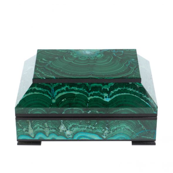 Ларец из малахита с хризоколлой &amp;quot;Желание&amp;quot; 13х9х6,5 см 129230