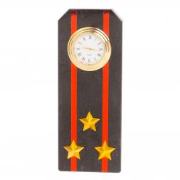 Часы "Погон полковник МП ВМФ" из змеевика