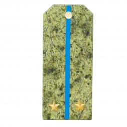 Сувенирный магнит "Погон Лейтенант ВВС, ВКС, ВДВ" камень змеевик