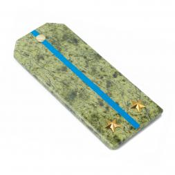 Сувенирный магнит "Погон Лейтенант ВВС, ВКС, ВДВ" камень змеевик