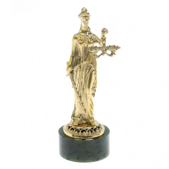 Статуэтка &amp;quot;Фемида&amp;quot; на подставке из нефрита 5,5х5,5х16 см 129231