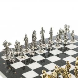 Шахматы &amp;quot;Дон Кихот&amp;quot; доска 36х36 см камень мрамор