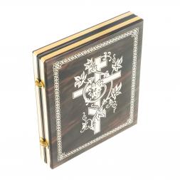 Икона складная "Семистрельная БМ"  камень обсидиан