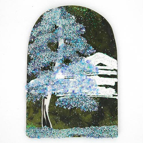 Магнит с рисунком &amp;quot;Арка&amp;quot; большой камень змеевик 113963