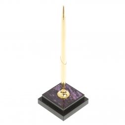 Подставка под ручку из чароита 6,5х6,5х21,5 см