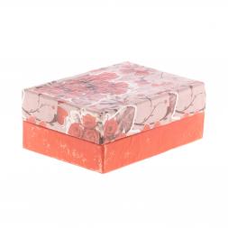 Шкатулка прямоугольная из оникса зелено-коричневая 12,5х9х5 см (3,5х5)