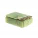 Шкатулка прямоугольная из оникса зелено-коричневая 12,5х9х5 см (3,5х5) 124342