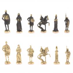 Шахматы подарочные "Русские" доска 40х40 см шабровский змеевик