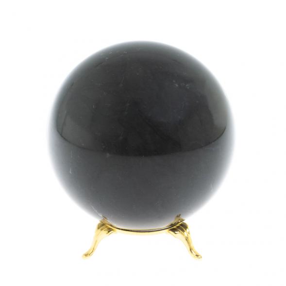 Шар из черного змеевика 9 см 127859