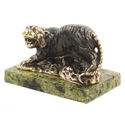 Статуэтка &amp;quot;Тигр&amp;quot; из бронзы и змеевика